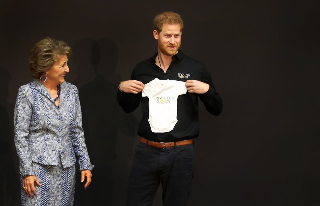 Prince Harry Reacts to Invictus Games Onesie For Baby Archie