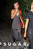 Hailey Baldwin's Summer Dress Has So Many Slits, It's Dangerous
