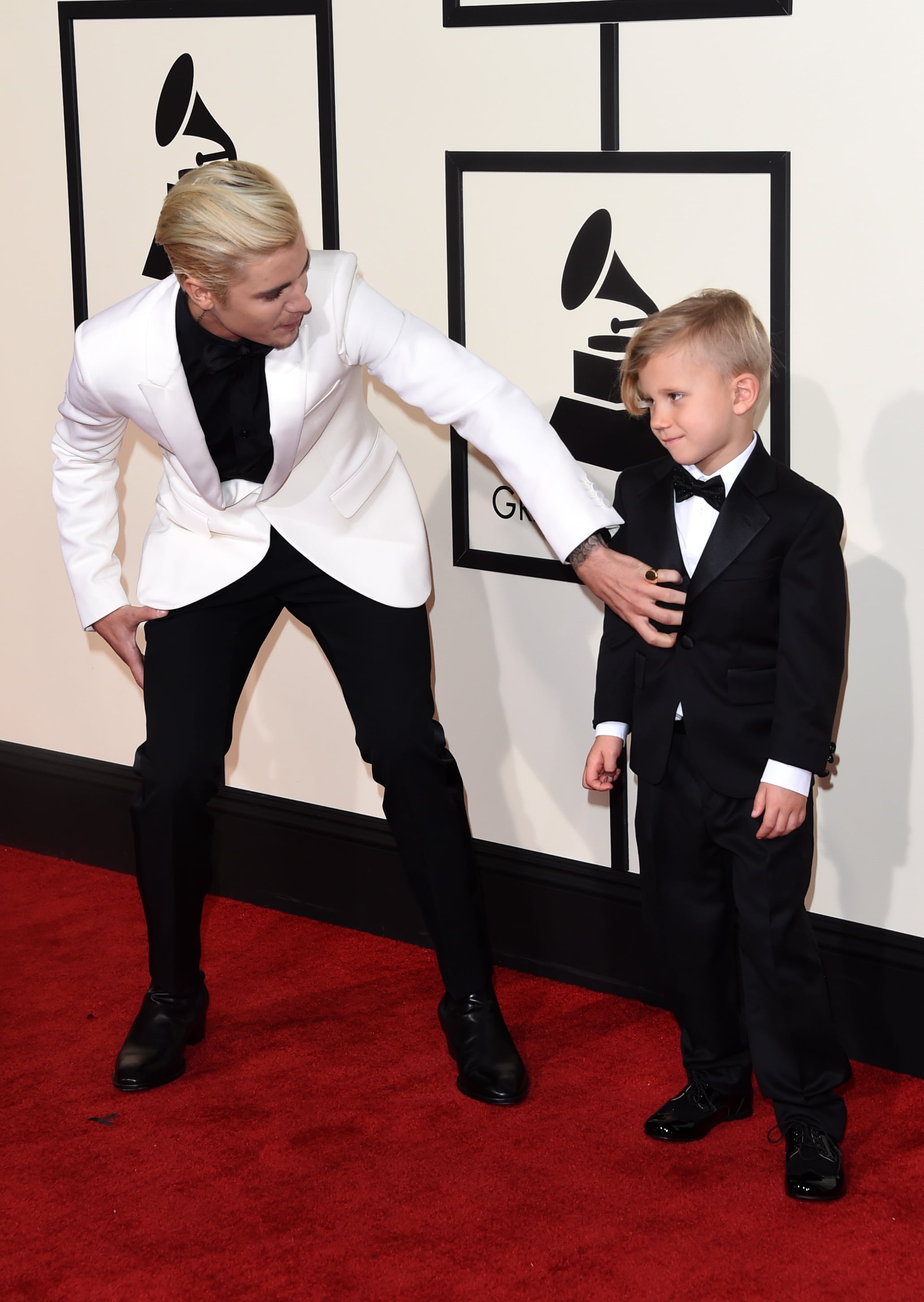 Justin Bieber Wins First Grammy, Brings Little Brother to Show!: Photo  3579486, 2016 Grammys, Grammys, Jaxon Bieber, Justin Bieber Photos
