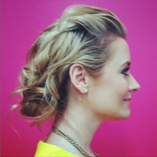 A Romantic Updo For Shoulder-Length Hair