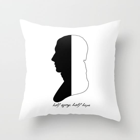 Captain Wentworth silhouette pillow