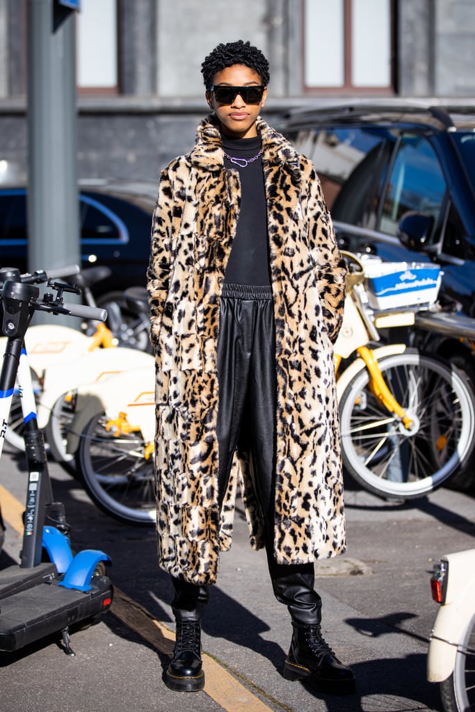 Pair Them With an Animal-Print Coat | How to Wear Doc Martens ...