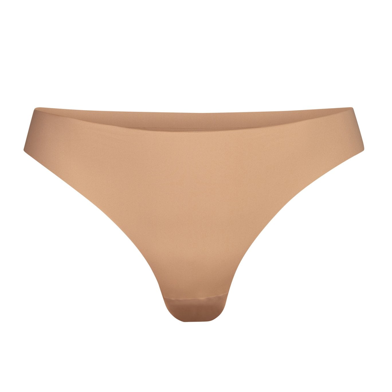 Skims Smooth Essentials Dipped Thong - Ochre, Kim Kardashian's New Skims  Smooth Essentials Collection Promises an Invisible Look and Feel