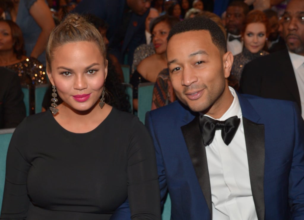 Chrissy Teigen and John Legend at NAACP Image Awards 2016