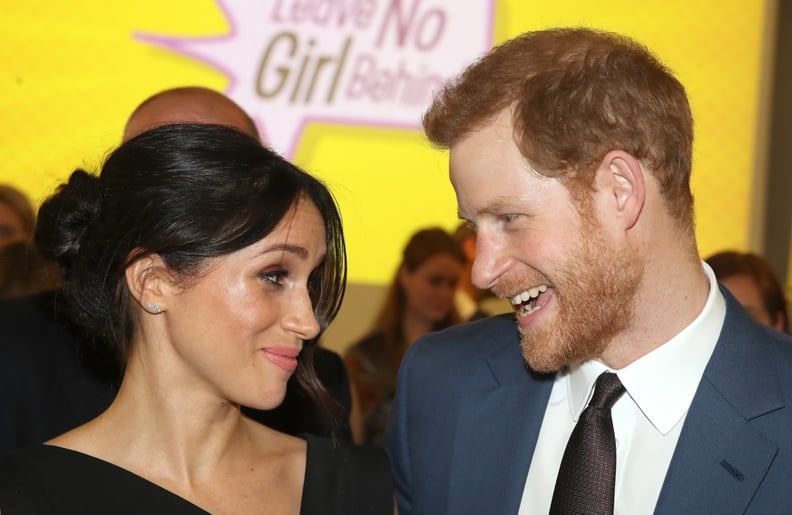 LONDON, ENGLAND - APRIL 19:  Meghan Markle and Prince Harry attend the Women's Empowerment reception hosted by Foreign Secretary Boris Johnson during the Commonwealth Heads of Government Meeting at the Royal Aeronautical Society on April 19, 2018 in Londo