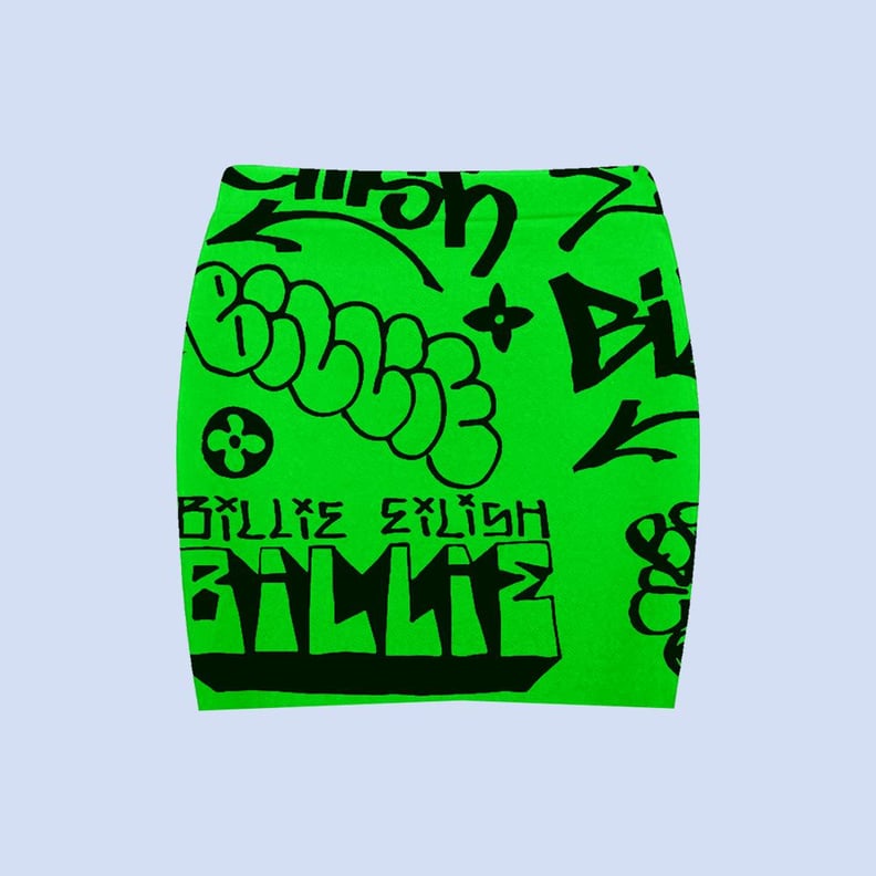 Green Graffiti Skirt