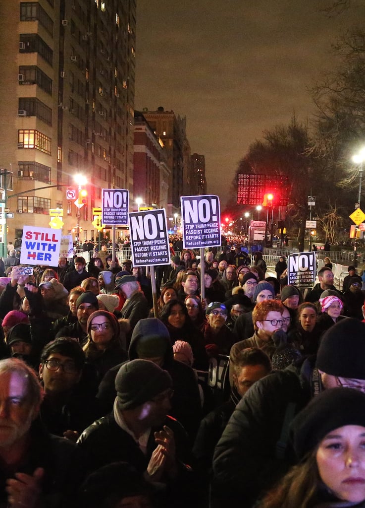 Celebrities at the We Stand United NYC Rally January 2017