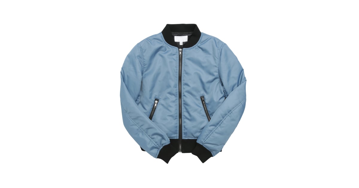 Kendall and Kylie Nylon Bomber Jacket ($60) | Kendall and Kylie Jenner ...
