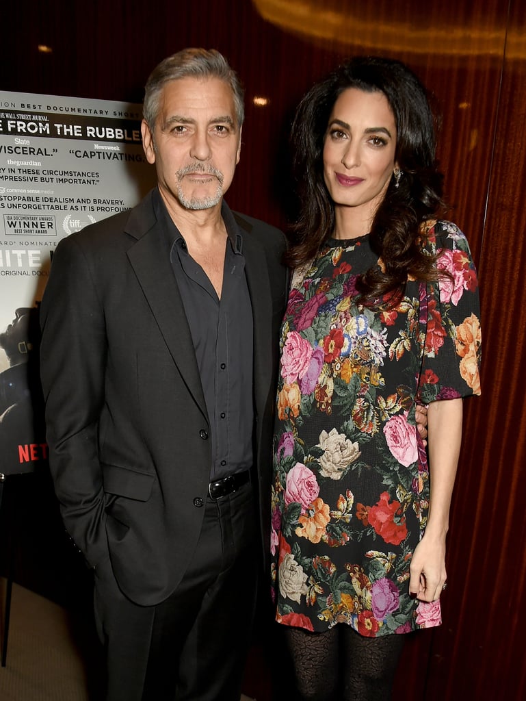 George and Amal Clooney at White Helmets Screening 2017