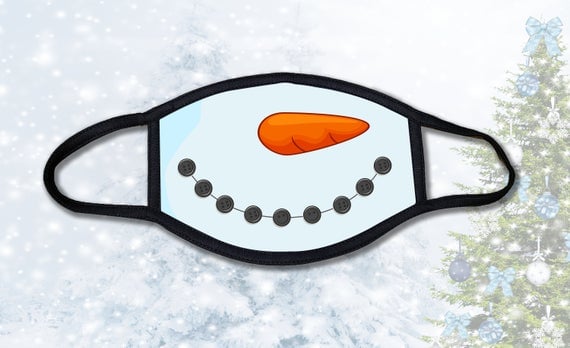 Snowman Face Mask