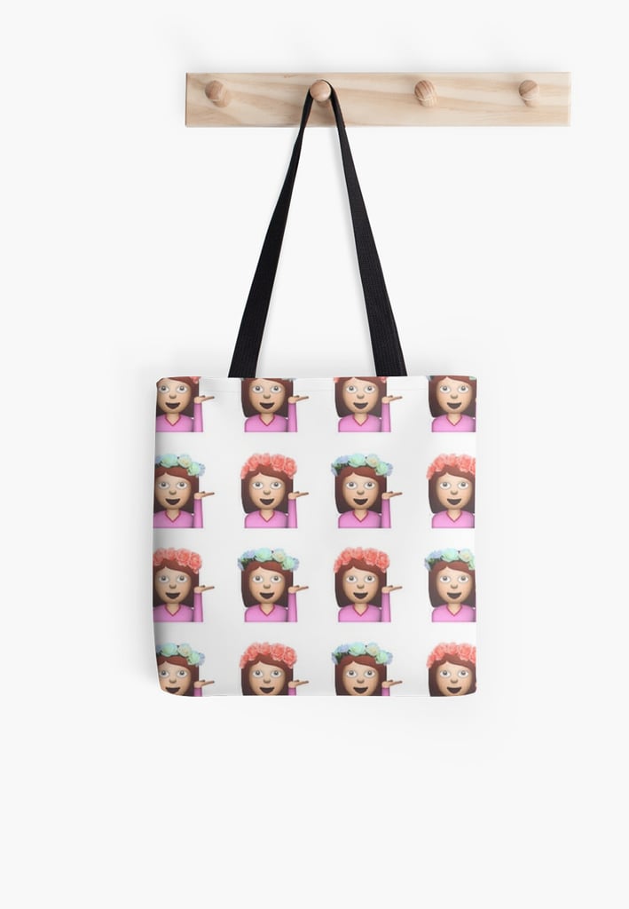 Sassy hula girl emoji pattern tote Bag