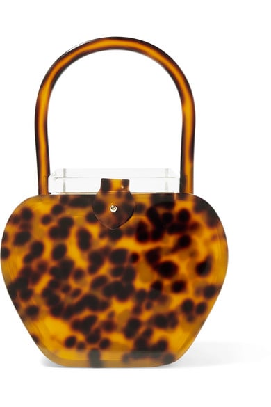 L'Afshar Dahlia Tortoiseshell Acrylic Tote