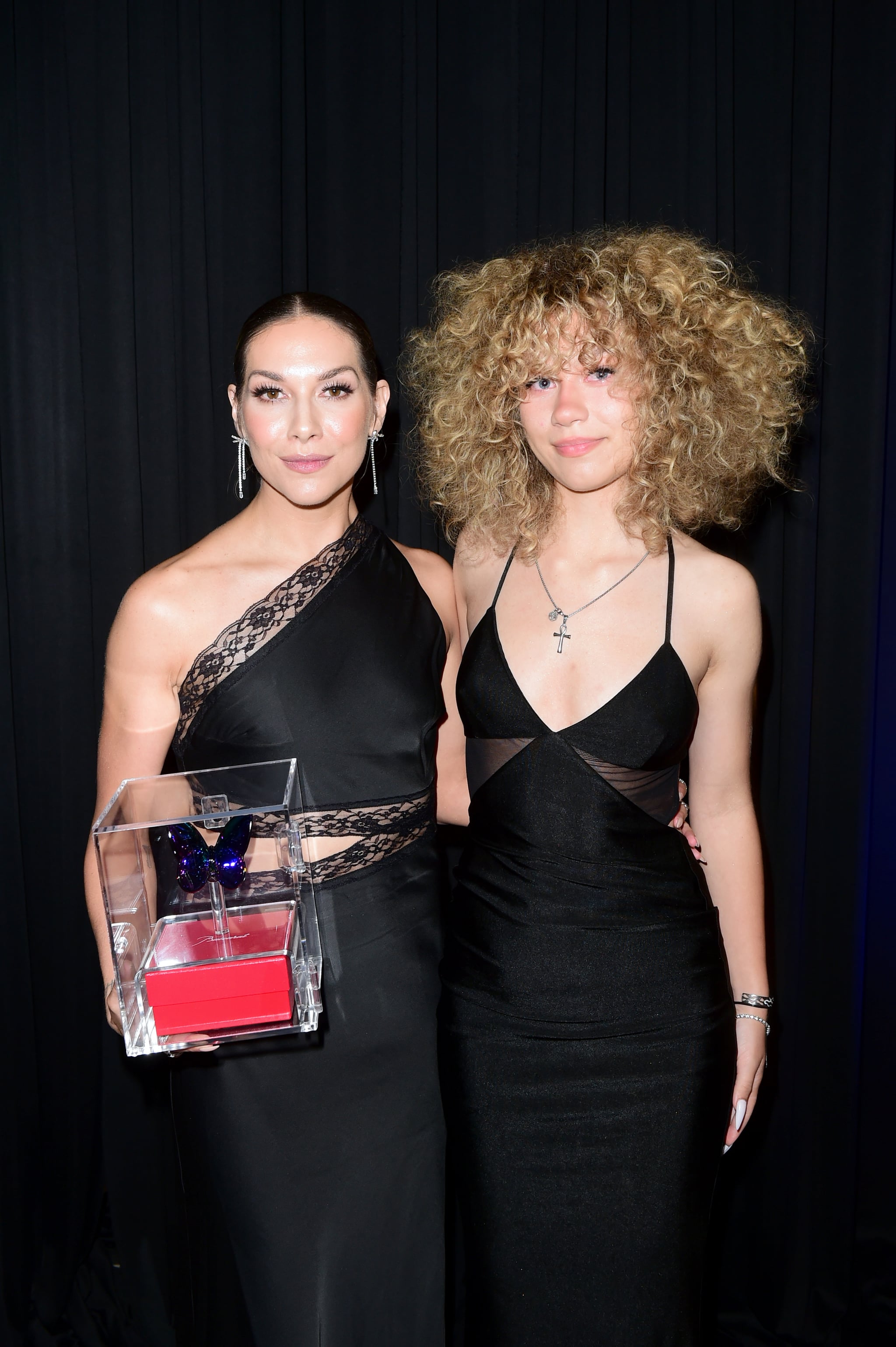 WEST HOLLYWOOD, CALIFORNIA - MAY 12: (L-R) Allison Holker and Weslie Fowler attend the NAMI West Los Angeles first annual 2023 Mental Health Gala honoring the life & legacy of Stephen 