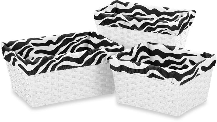 Zebra Basket Liners