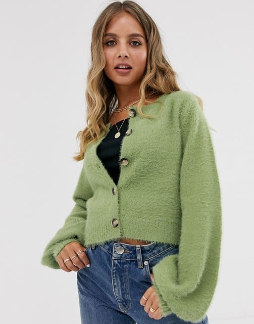 Emory Park Cardigan With Balloon Sleeves