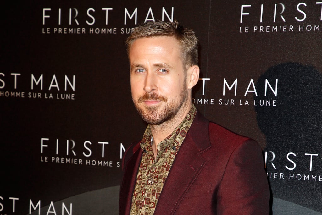 Ryan Gosling Promoting First Man Pictures