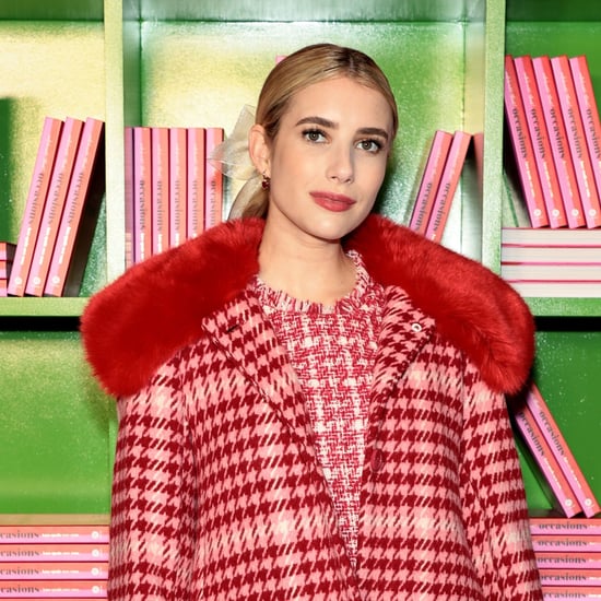 Emma Roberts Wears a Matching Houndstooth Ski Suit