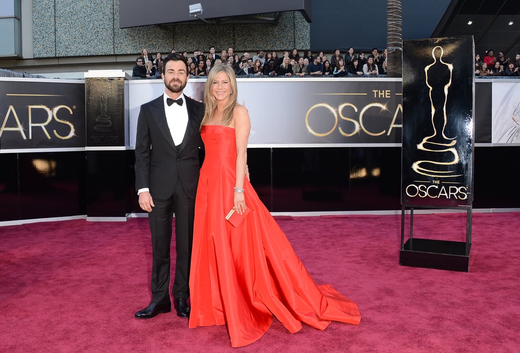 Justin Theroux's Instagram of Jennifer Aniston's Dress