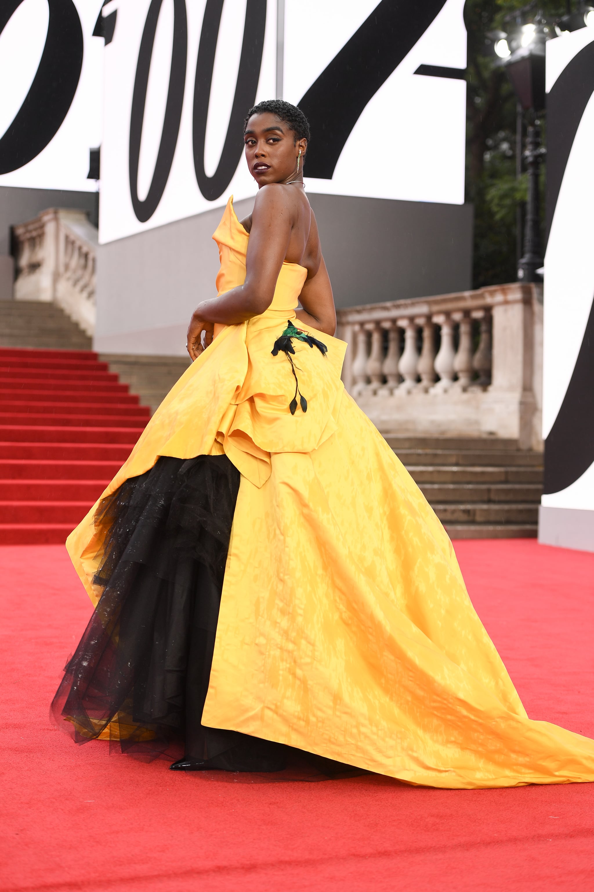 Lashana Lynch s Yellow Dress at the No Time to Die Premiere