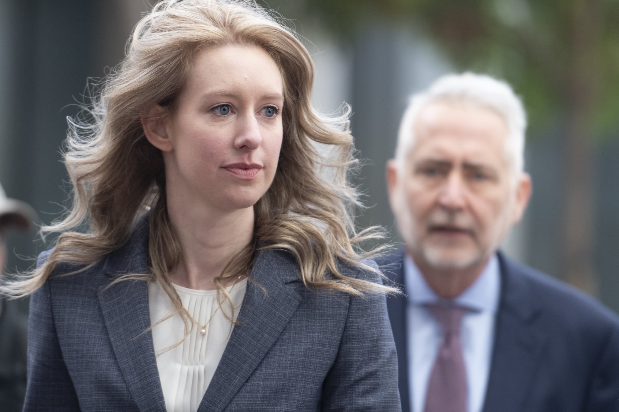 Elizabeth Holmes, founder and former CEO of Theranos, arrives for motion hearing on Monday, November 4, 2019, at the U.S. District Court House inside Robert F. Peckham Federal Building in San Jose, California. (Photo by Yichuan Cao/NurPhoto via Getty Images)