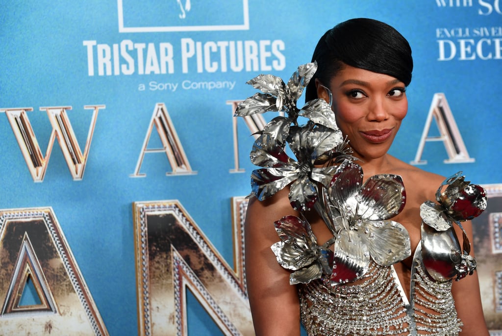 Naomi Ackie's Silver Dress Whitney Houston Biopic Premiere