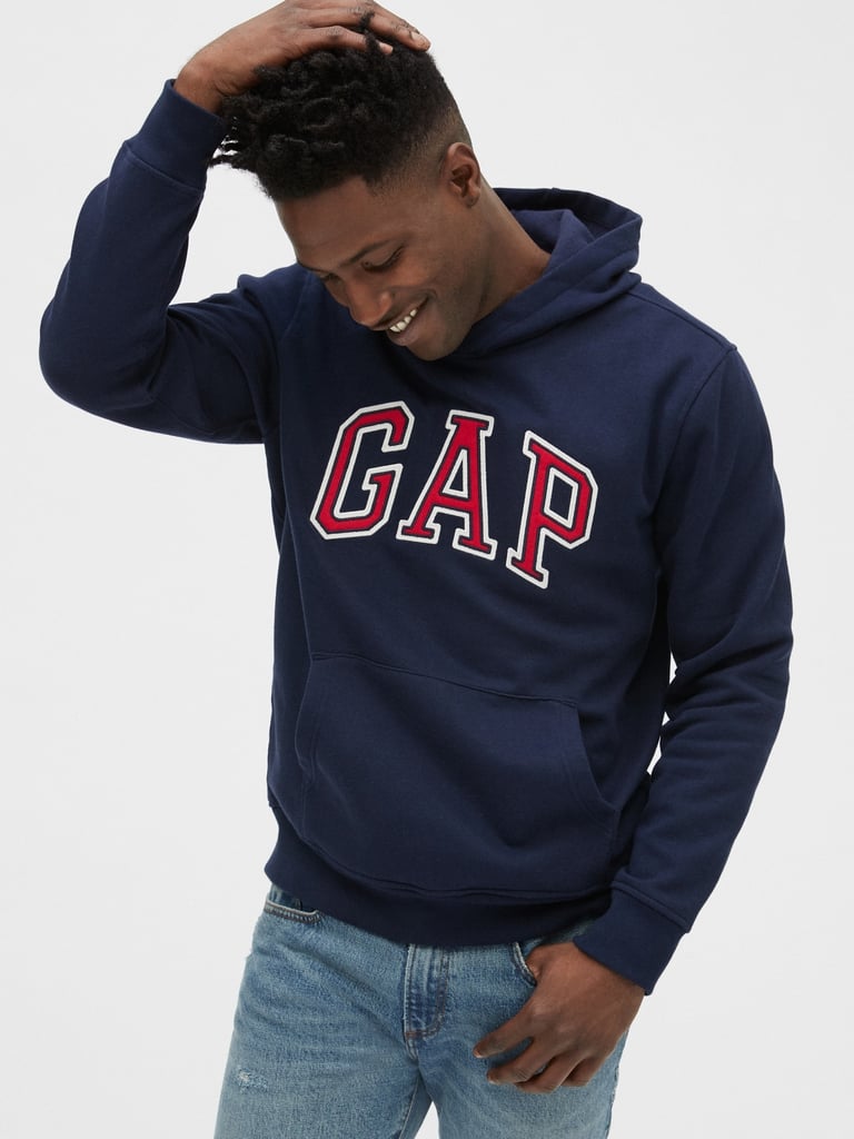 gap hoodie red blue