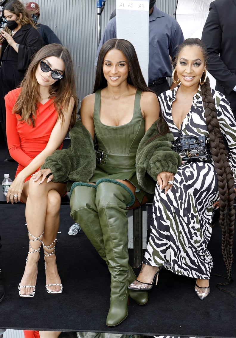 Emily Ratajkowski, Ciara, and La La Anthony at the Dundas x Revolve NYFW Show