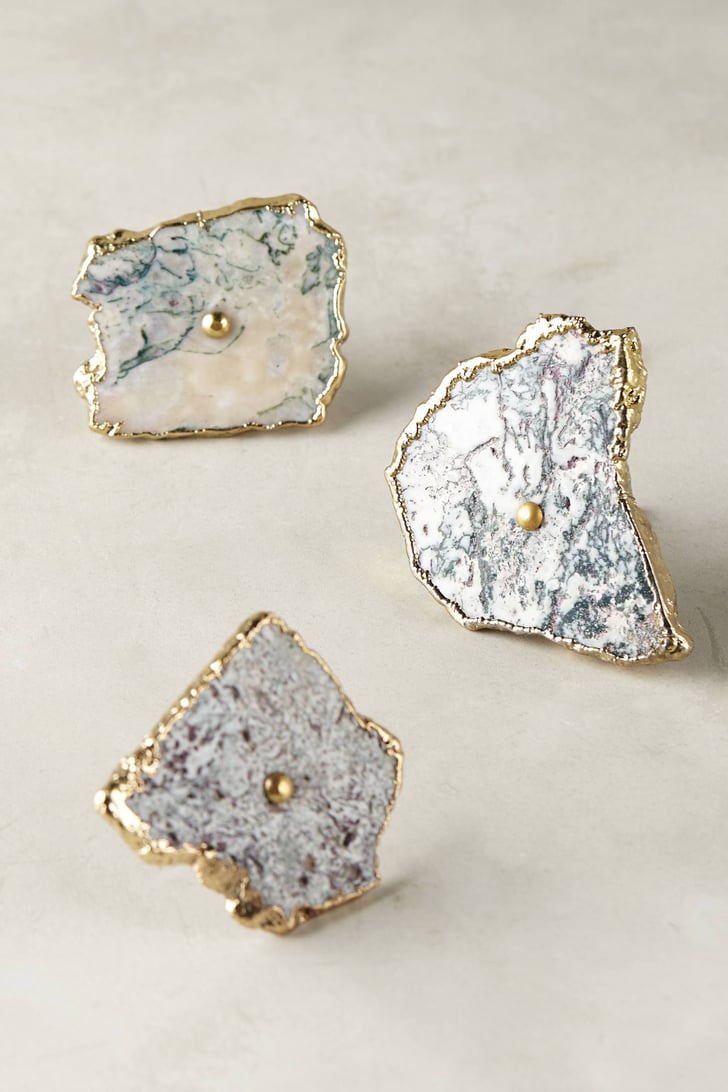 Anthropologie Swirled Geode Knob (24) Geode and Crystal Home Decor