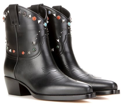 Valentino Garavani Embellished Cowboy Boots