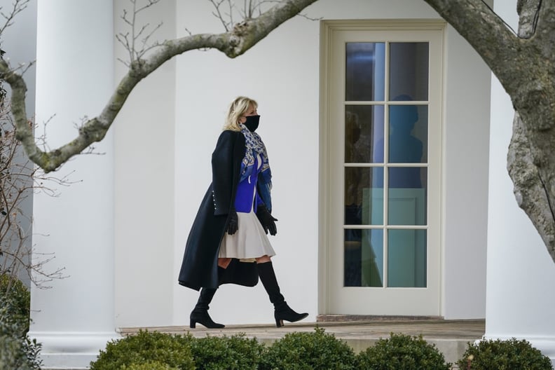 Dr. Jill Biden Wears Stuart Weitzman