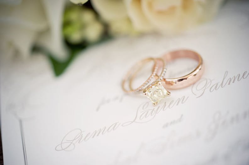 34. Rings on Wedding Program