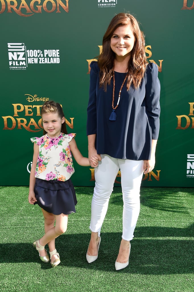 Tiffani Thiessen and Daughter at Pete's Dragon LA Premiere