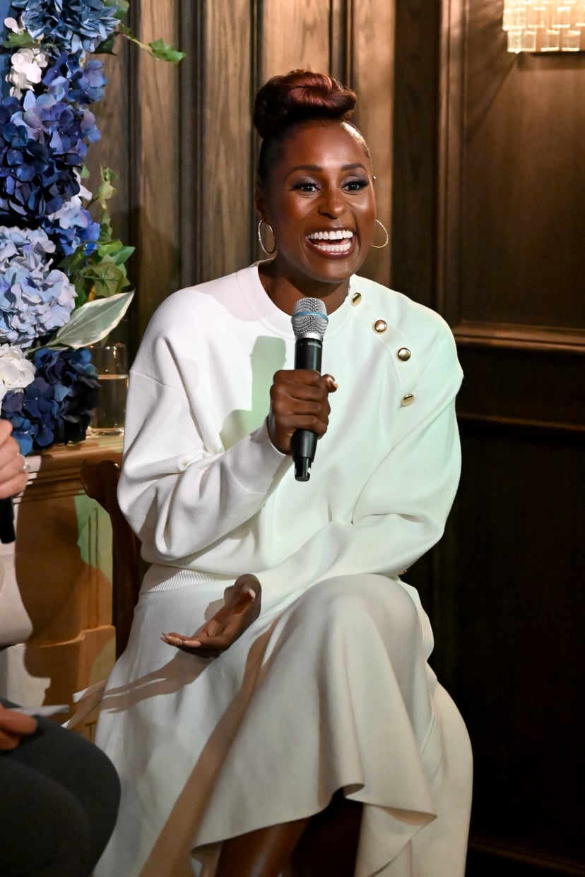 NEW YORK, NEW YORK - NOVEMBER 01: Actress, producer and passionate traveler, Issa Rae leads a fireside chat during AmericanExpress Travel's 2023 Trending Destinations event at The Beekman Hotel in New York City. (Photo by Bryan Bedder/Getty Images for Ame