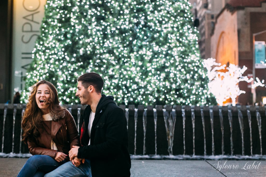 Christmas Engagement Photos in New York