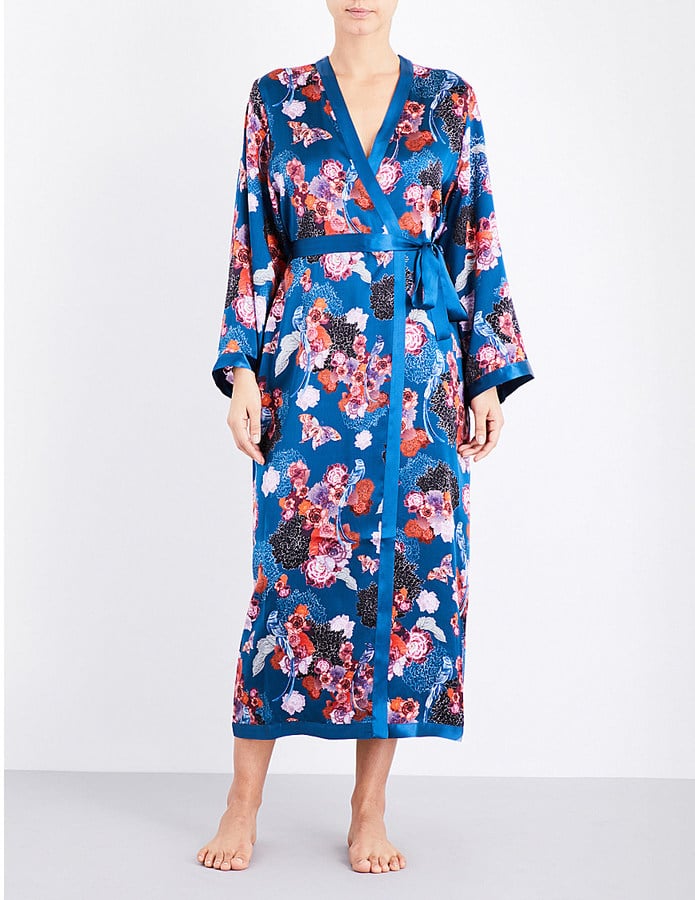 Meng Flower-Print Silk Robe ($660)