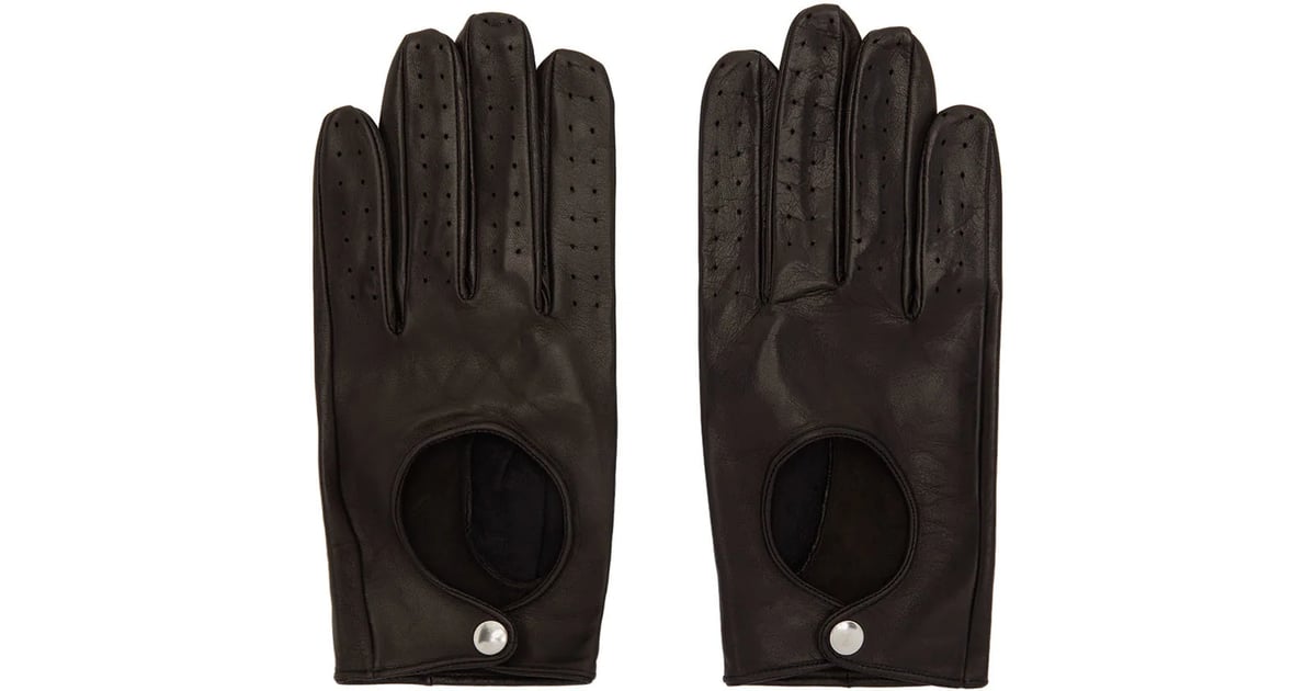 Ernest W. Baker Black Lambskin Driving Gloves | Shop Harry Styles's ...