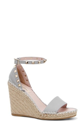 Valentino 'Rockstud' Espadrille Wedges