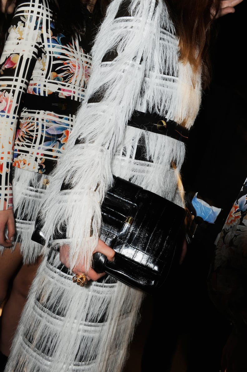 Backstage at Roberto Cavalli