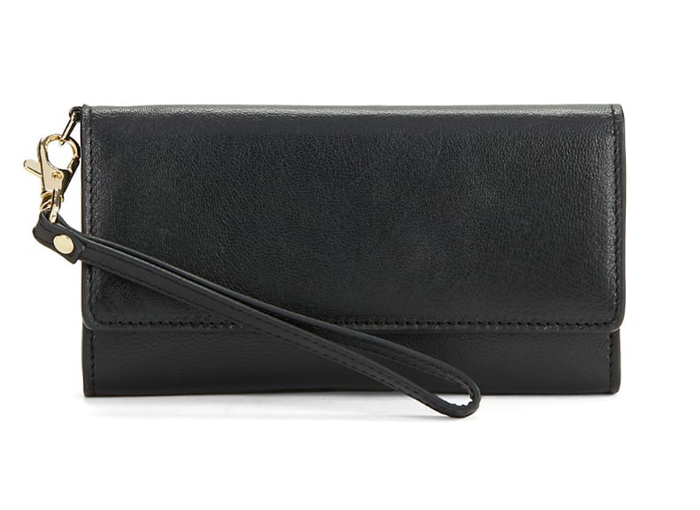Lord & Taylor Leather Foldout Phone Wristlet