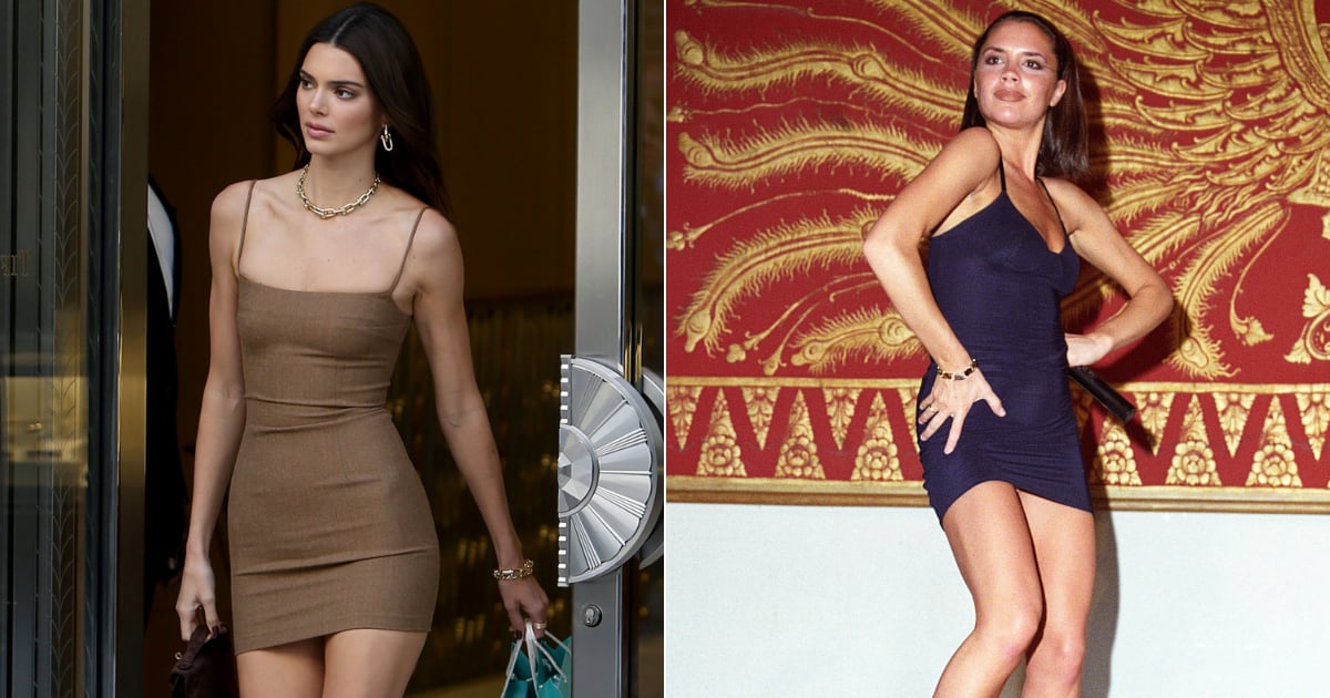 kendall jenner brown mini dress Kendall Jenner Looks Seriously Chic in a Chocolate Brown Gown