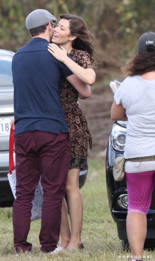Justin Timberlake and Jessica Biel Kissing November 2016