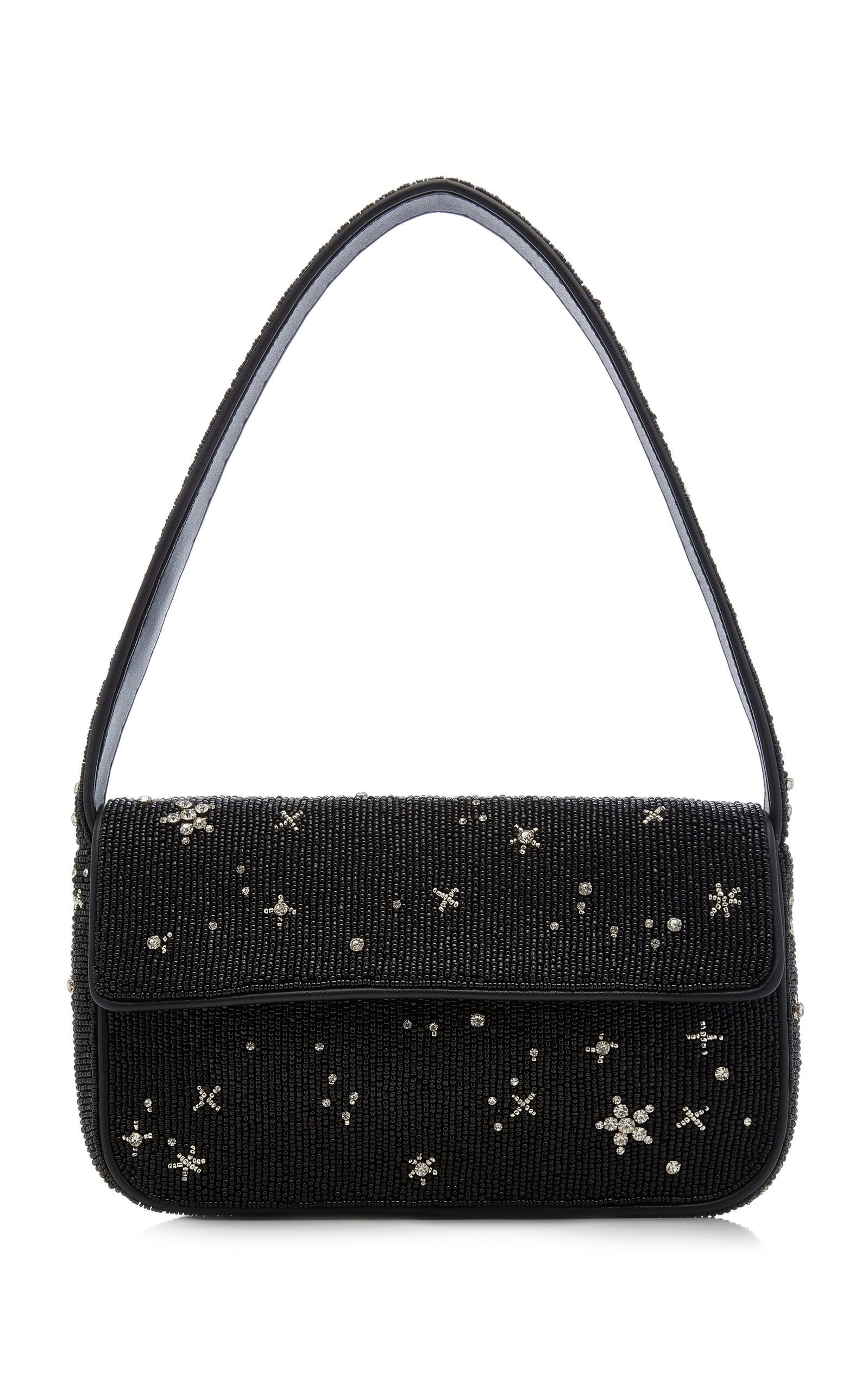 A Shoulder Bag: Staud Tommy Beaded Leather Shoulder Bag | 16 Pretty Evening  Bags For All Those Cocktail Parties You Have This Fall | POPSUGAR Fashion  Photo 7