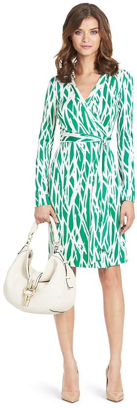 Diane von Furstenberg New Jeanne Two Silk Jersey Wrap Dress ($398)