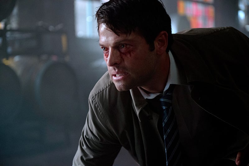 Misha Collins as Castiel.