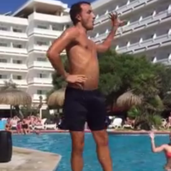 Water Aerobics Instructor Dances to "Single Ladies"