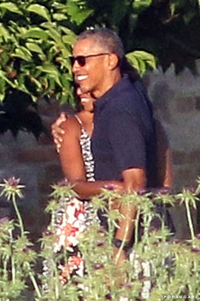 Here he is cuddling with Michelle in Italy.