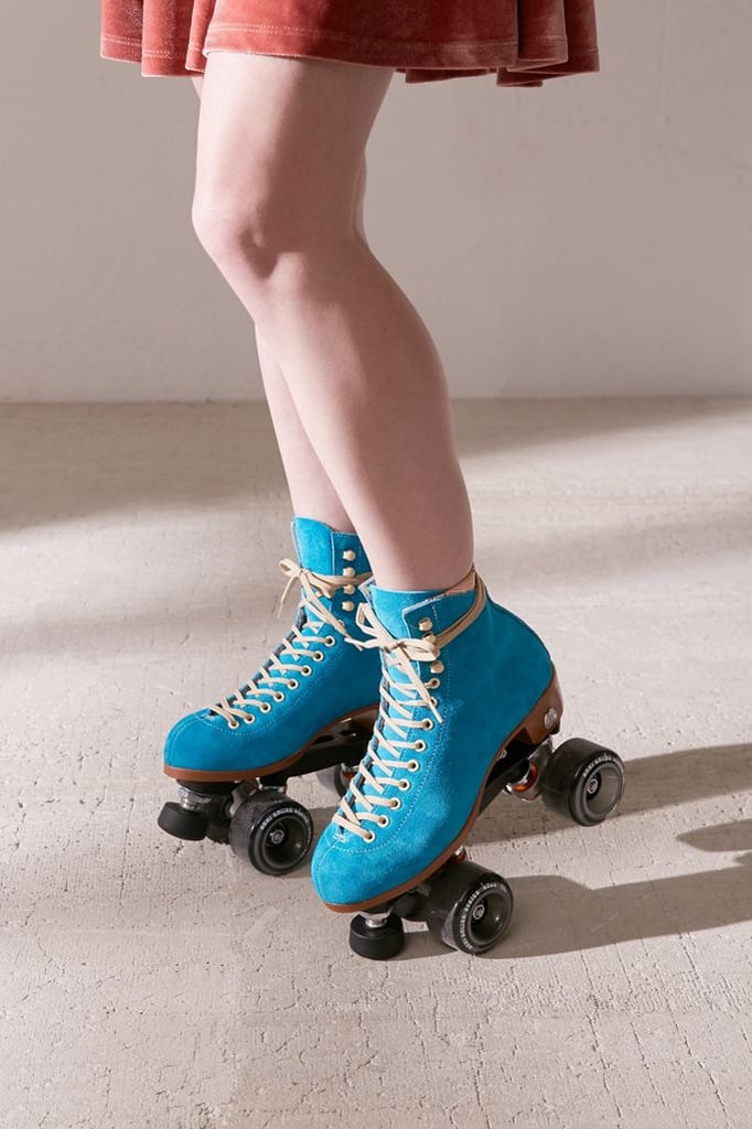 Moxi UO Exclusive Suede Roller Skates Turquoise