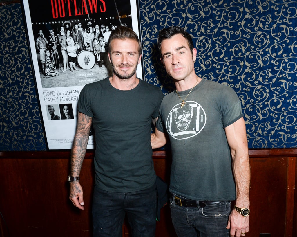 David Beckham Justin Theroux Outlaws Party Pictures