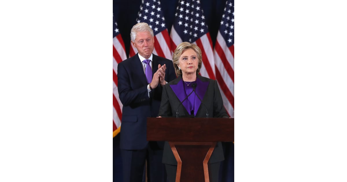 Hillary Clintons Purple Blazer At Concession Speech 2016 Popsugar Fashion Photo 8 0427