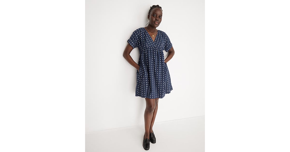 A Patterned Dress: Madewell V-Neck Dolman-Sleeve Mini Dress | The Best ...